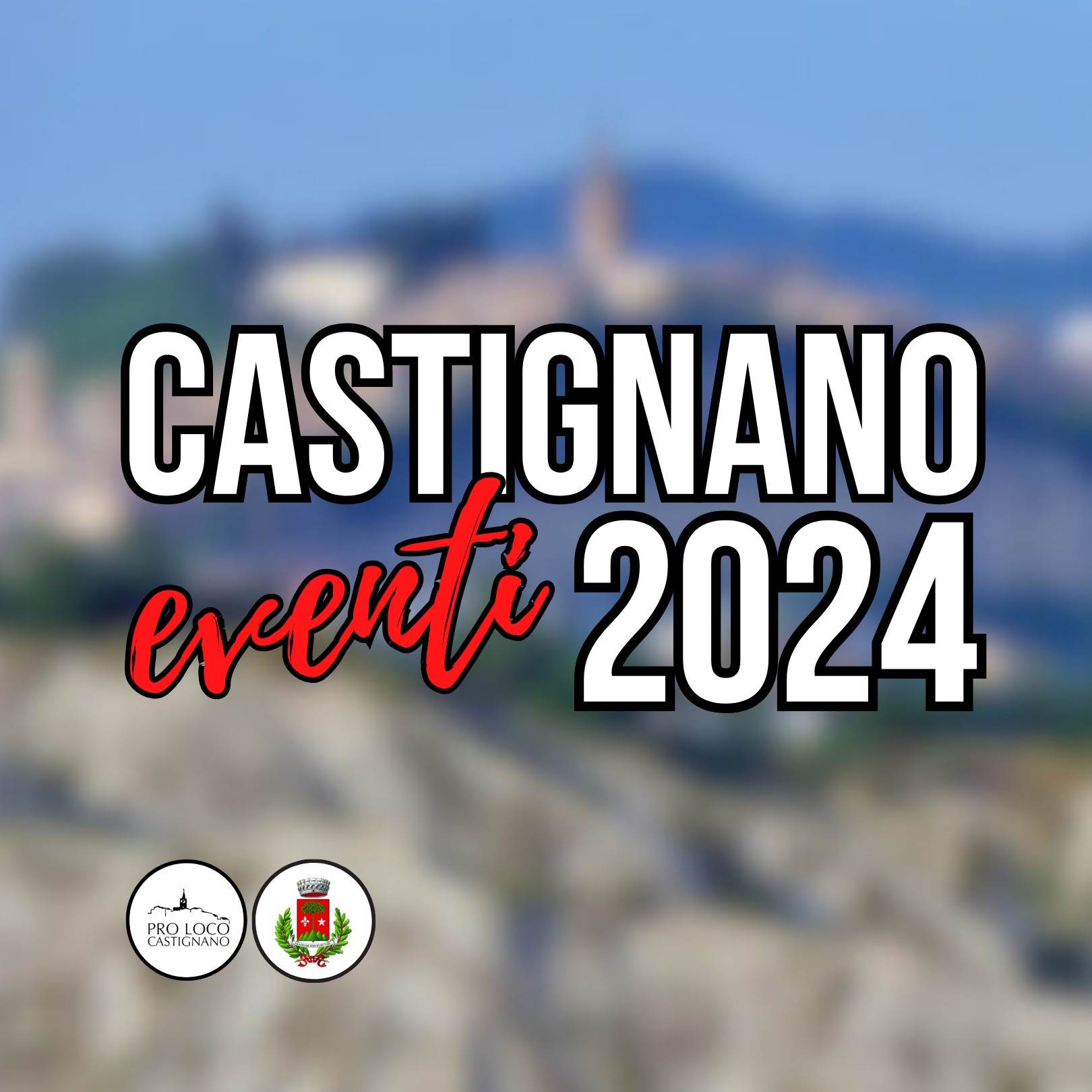 locandina degli eventi estivi 2024 a Castignano provincia di Ascoli Piceno