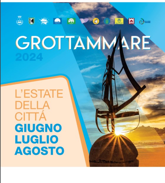 locandina degli eventi estivi 2024 a Grottammare provincia di Ascoli Piceno