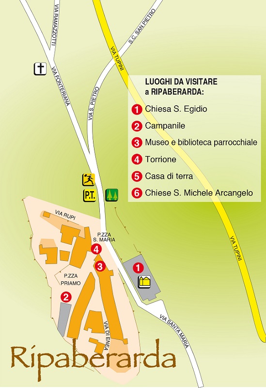 luoghi da visitare nella frazione di Ripaberarda - fonte dell'immagine: comune di Castignano
